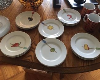 Cocktail Party Plates in Six Patterns