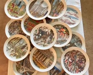 Collectable "Limited Chicago Collection Plates" - 18 total