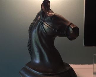Horse Head Metal Lamp