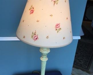 Vintage Lamp with Light Green base