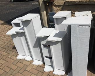 White Planter Boxes - various sizes - Solid Wood