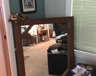 Very Nice Large Mirror w/ Wood Frame