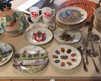 Misc Decorative Plates and Odd Pieces of Flatware