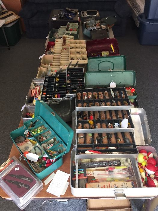 Let’s go fishing!!! Tackle Boxes and Tackle for a Whole Summer of Fishing!!