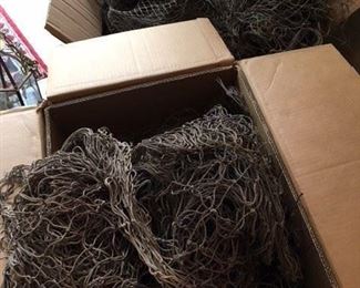 Various Sizes and Pieces of Authentic Fish Netting $50 per box