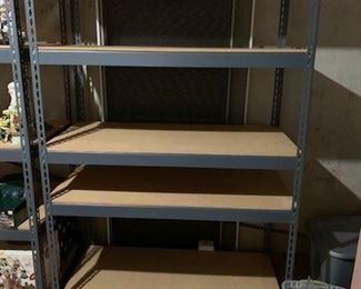 2 adjustable shelving - commercial grade steel and mdfb $200 each