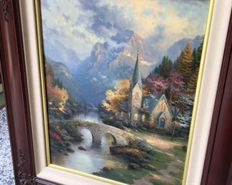 Thomas Kinkade "Chapels of Nature I" Gallery proof 199/2000 20" x 16" $490