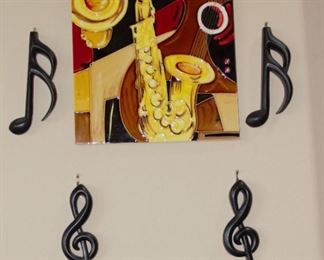 Musical Print with Notes