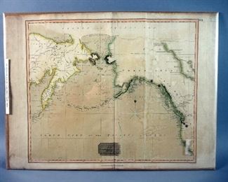 Chart Of The Northern Passage Between Asia & America, 1816, Rare