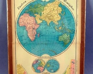 Antique Maps Of The World, 1880-1906, Qty 10