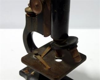 Spencer Microscope No. 44059, With Brass Adjustment Knobs