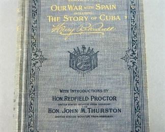 History Of Our War With Spain Including The Story Of Cuba By Henry B. Russell, 1st Edition, 1st Printing, 1898