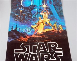 Original Vintage Star Wars Poster "Hildebrandt", 1977 Rare
