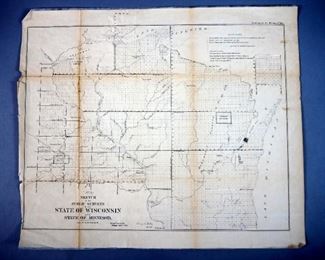 Map Of Wisconsin Executed For The House, 38th Congress, 1863
