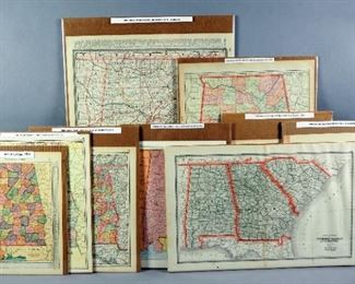 Antique U.S. State Maps, 1884 To 1930, New York, Qty 11