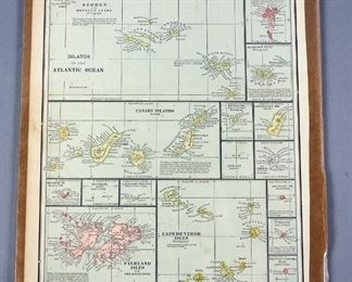 Antique Maps Of Oceanica, Bermuda Islands, Bahama Islands, West Indies, Etc. 1892-1955, Qty 10