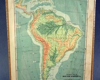 Antique Maps Of South America, 1854-1955, Qty 15