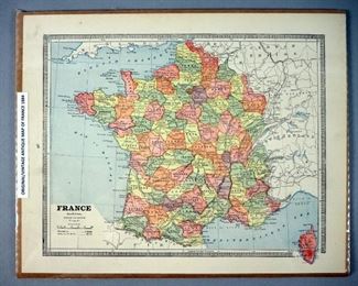 Antique/Vintage Maps Of France, 1880-1951, Qty 12