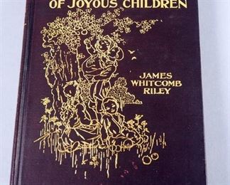The Book Of Joyous Children By James Whitcomb Riley, 1st First Edition, 1902