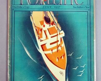 Original 1930s Fortune Magazine Lithographed Covers, Qty 5