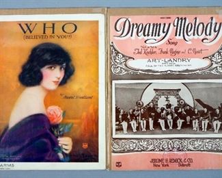 Hard To Find 1920s & 1930s Sheet Music, Qty 20