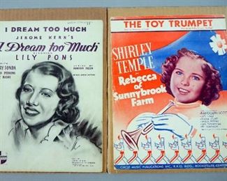 1930s Hard To Find Sheet Music Pieces, Qty 34