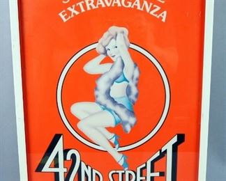 Framed Broadway Theatre Poster: "42nd Street"