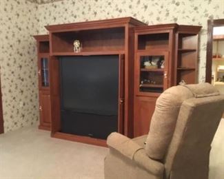 Wall unit and TV - recliner