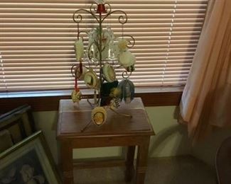 Table with ornaments