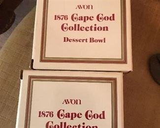 Lots of Avon Cape Cod Collection of dishes - many new in box - never used.