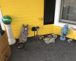 Gazing ball, outdoor items