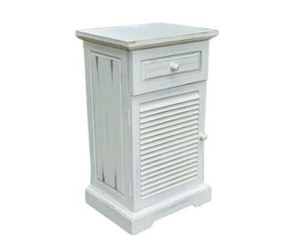 5. White Painted Bathroom Cabinet