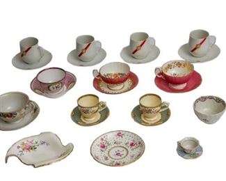 3. Group of Tea Cups and Saucers