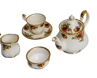 2. Royal Albert Partial Porcelain Tea Service