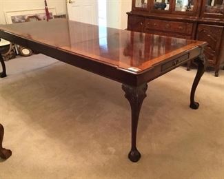 Henredon Claw Foot Dining Table
