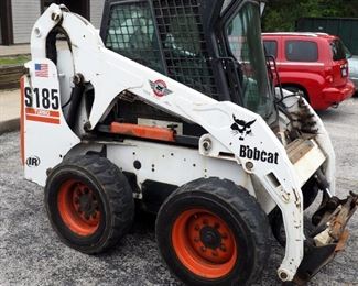 Bobcat S185 Turbo Skid Steer Loader Cab With Heat And Air 961.3 Hours Showing, Manuals And Service Records Available