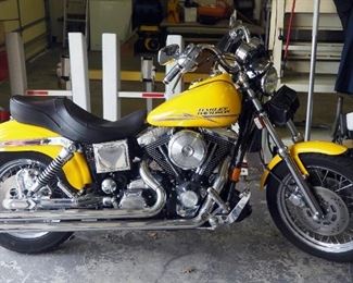 1997 Harley-Davidson FXDS Conv Motorcycle, VIN # 1HD1GGL14VY316022, 5,981 Miles Showing On Odometer