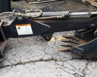 Bobcat Skid Steer Backhoe Attachment, Model Bobtach Hoe, With 17" Bucket