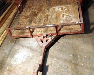 8' 3" x 65" Handcrafted Single Axle Steel Bumper Pull Utility Trailer With 2" Ball