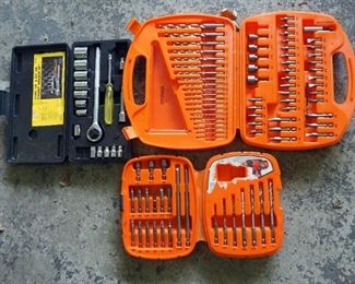 Black And Decker Bullet Bit Sets And Mustang Socket Wrench Set