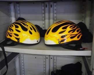 Vega Low Profile Motorcycle Helmets, Qty 2, Size S And M, Includes Hat Bags