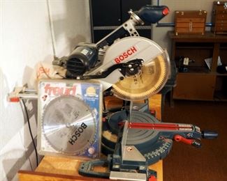 Bosch 12 Inch Dual Bevel Slide Miter Saw, Model 5412L, Includes Additional Blades