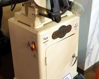 Woodstock Shop Fox International Combination Sander, Model W1676, On Rolling Stand, Includes Additional Sanding Discs, Belts, And Manual