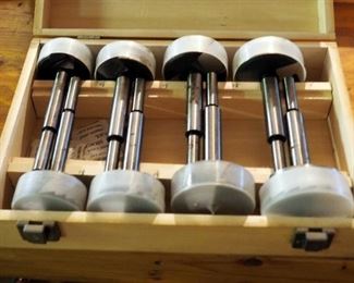 Hole Saw Bits, 1/4" To 3", Qty 39 Pieces, Includes Wood Carrying Cases