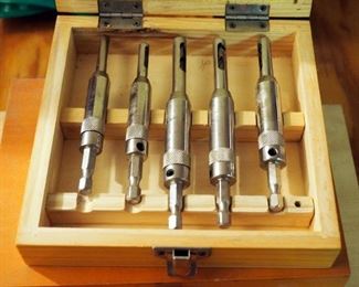 Drill Bit Sets In Wooden Cases, Qty 3