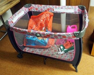 Safety First Collapsible Playpen, Bubbles, Puma Size 4 Infant Shoes, Toys, And More