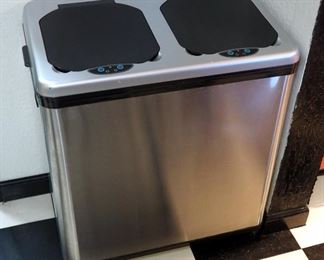 iTouchless 16 Gal Dual Trash Receptacle