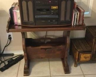 Solid wood magazine rack/table29" x 17" x 24" $25