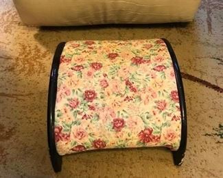 Rose print footstool $10