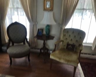 Antique parlor chairs